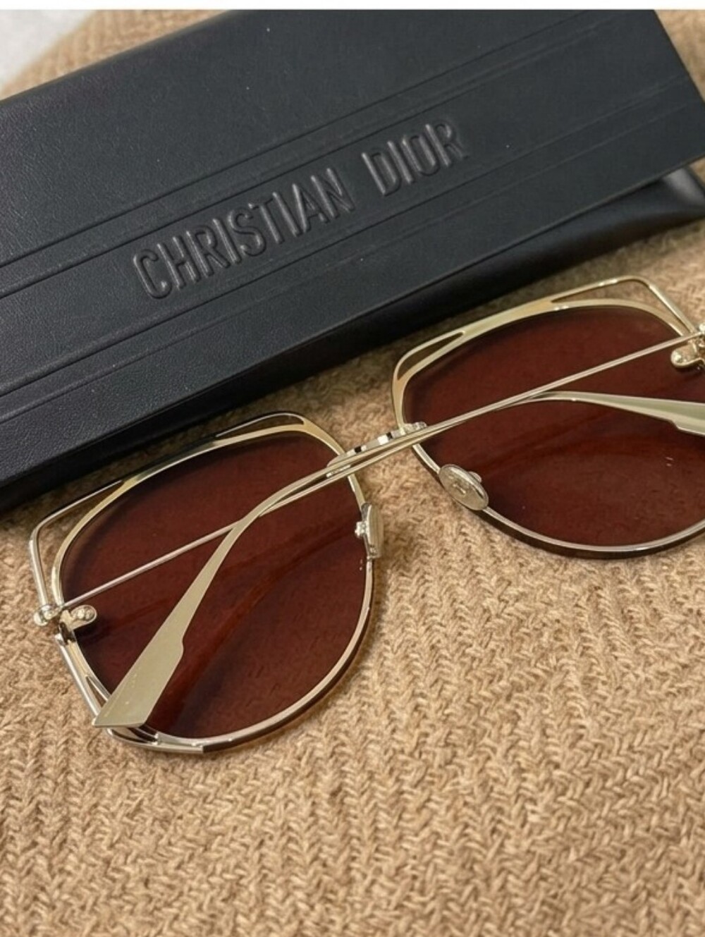 Authentic✨ RARE ✨ Christian Dior Stellaire 6 Geometric Aviator Sunglasses - Picture 7 of 15